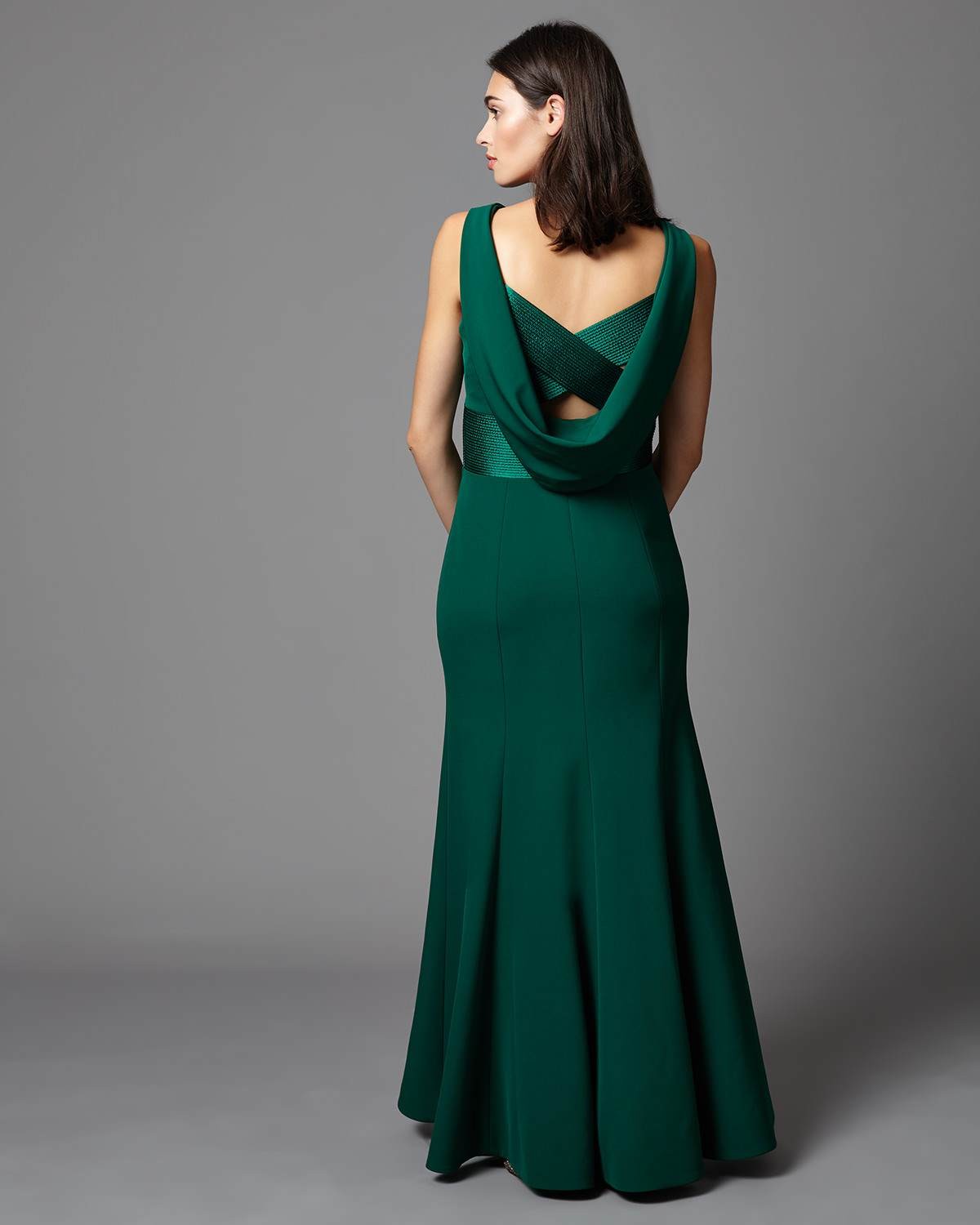 Phase Eight Emerald Dresses Alyssa Corded Full Length Dress